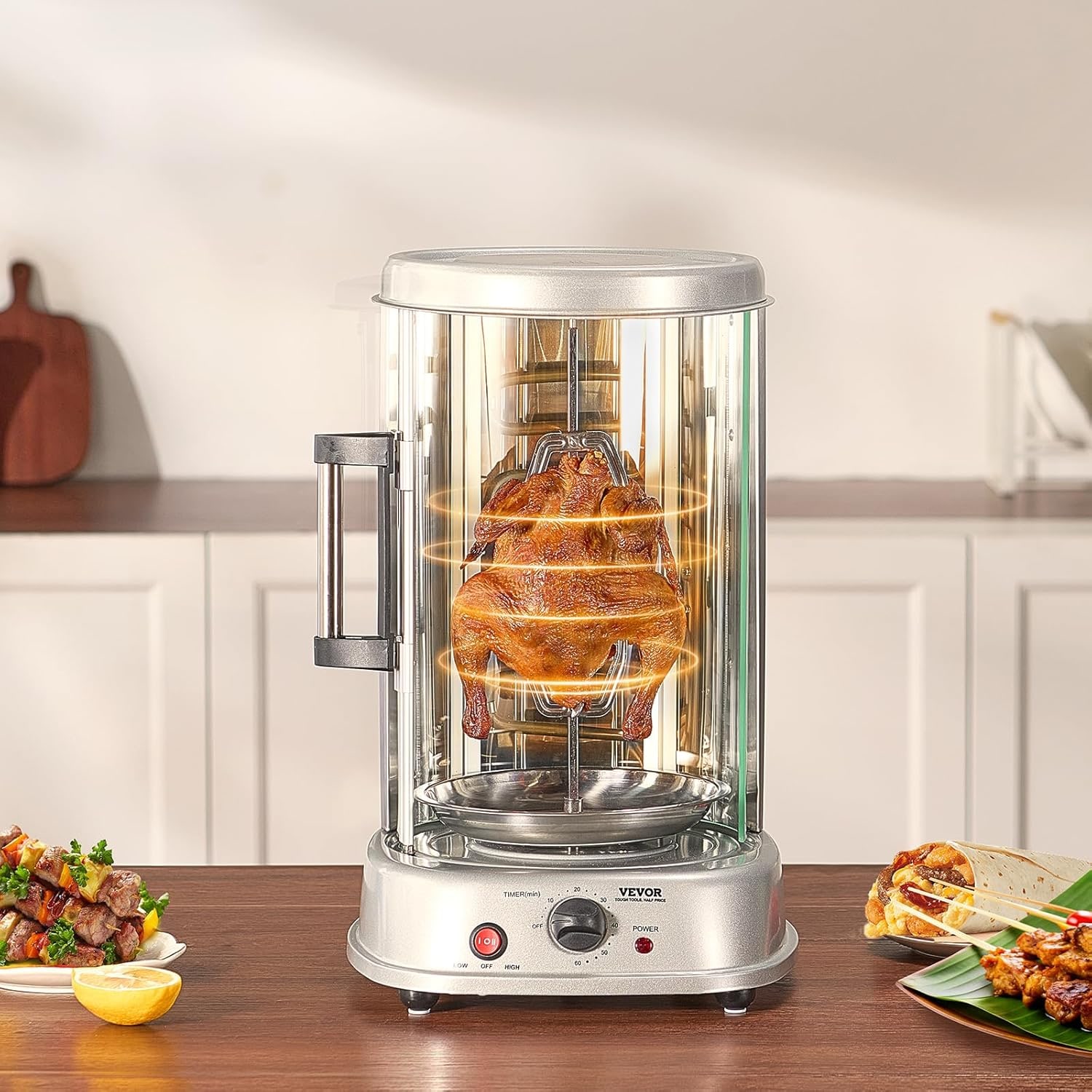 Assador Vertical Elétrico Giratório VEVOR 1500 W