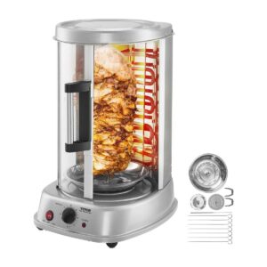 Assador Vertical Elétrico Giratório — Frango Assado, Kebab e Espetadas em Casa