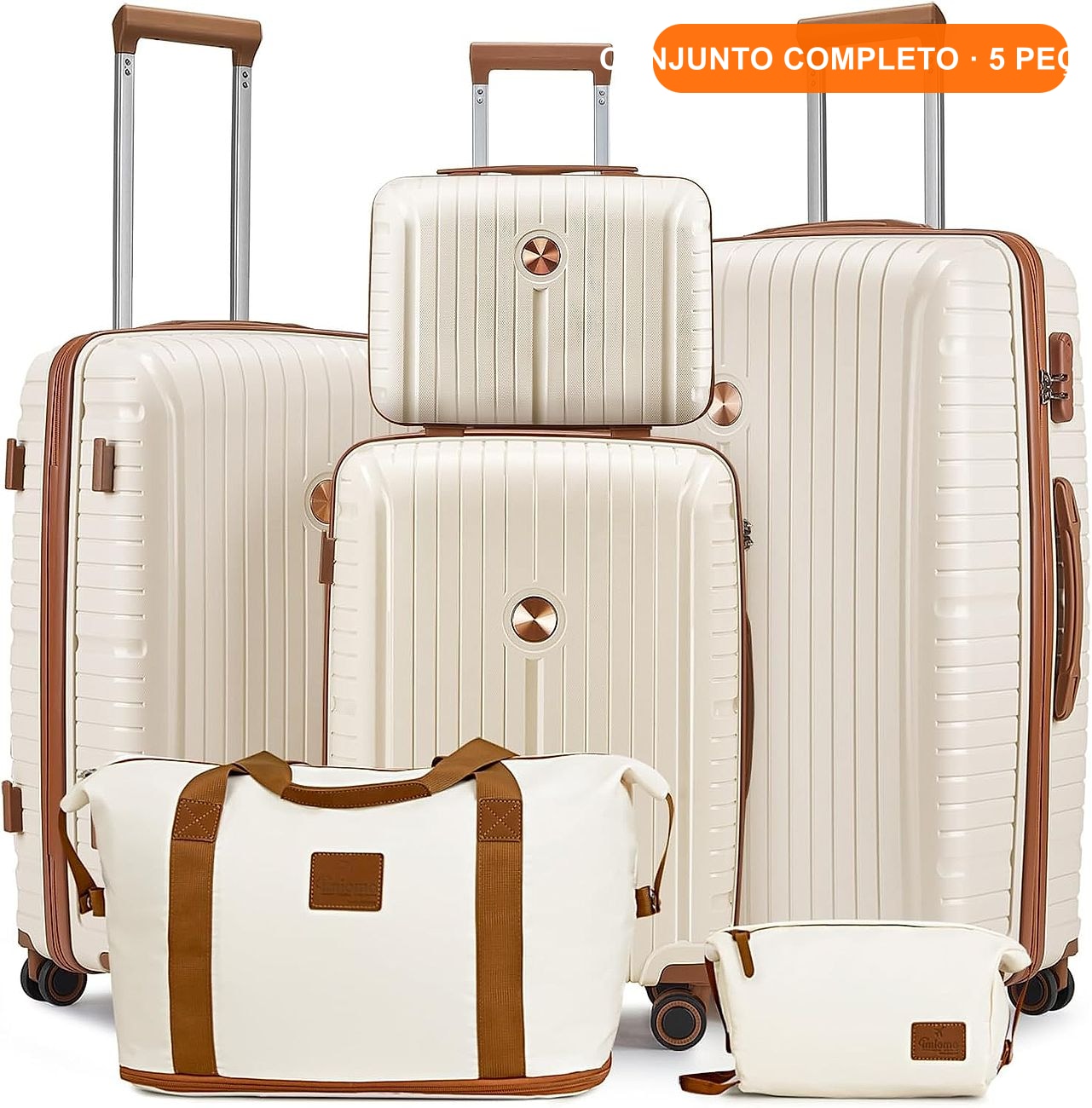Conjunto de Malas de Viagem · 5 Peças Premium